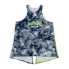 Seattle Seahawks NFL Womens Script Wordmark Tie-Dye Tie-Breaker Sleeveless Top