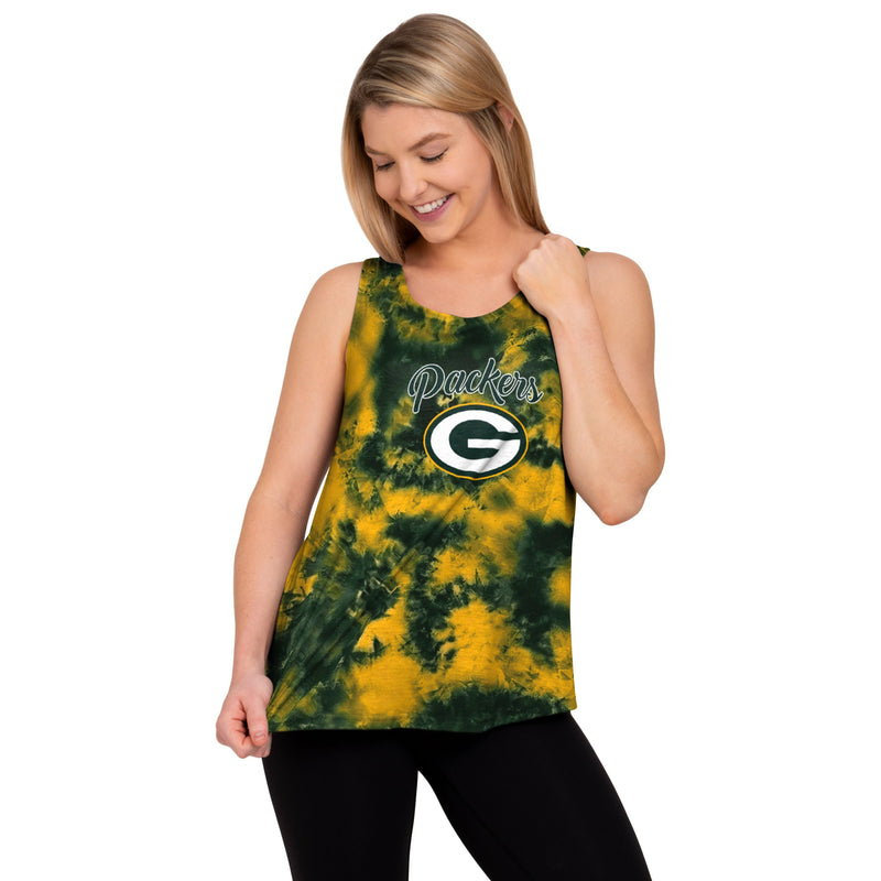 Green Bay Packers NFL Womens Tie-Dye Ribbon Straw Hat