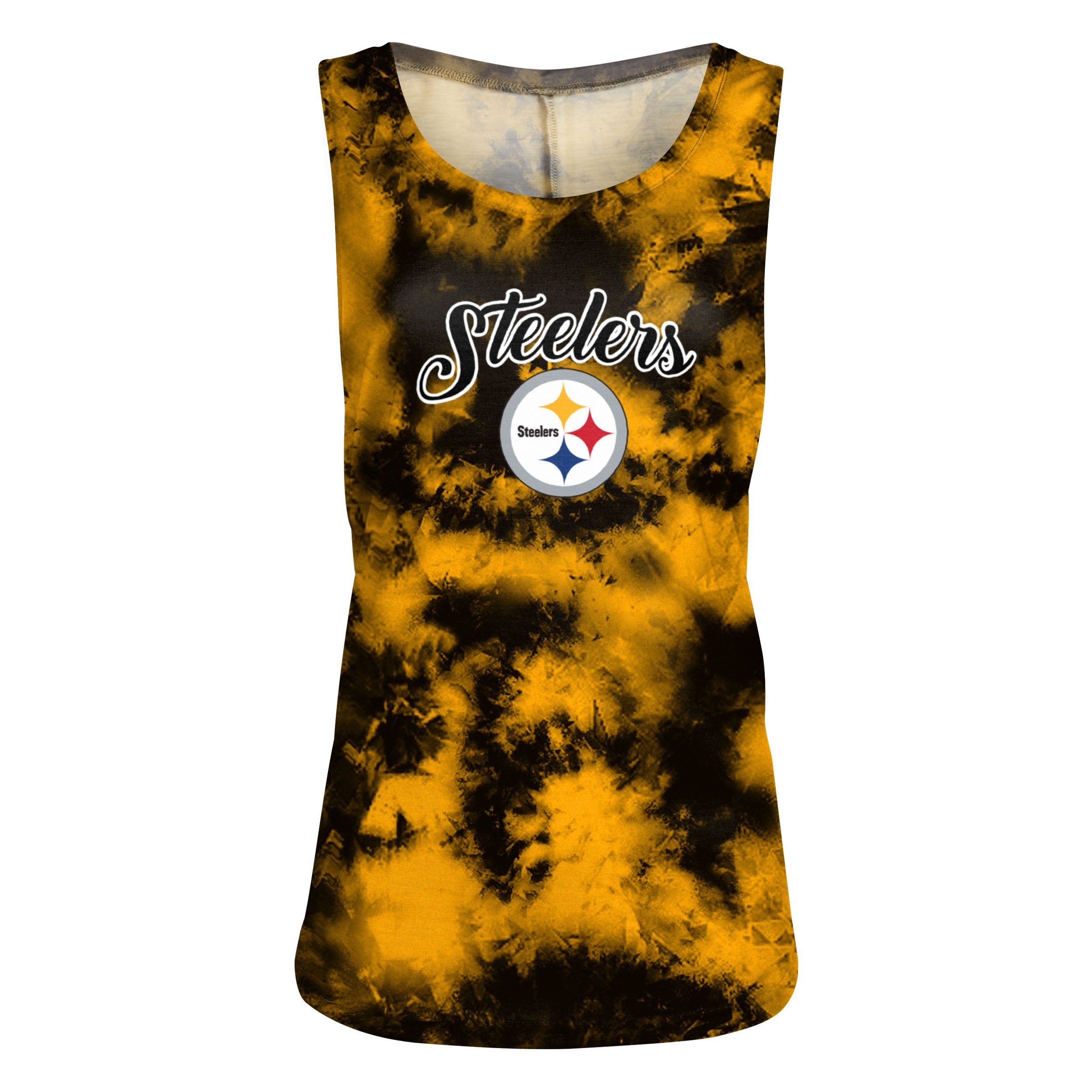 Women's NFL Pittsburgh Steelers Tie Dye Mock Neck Fleece