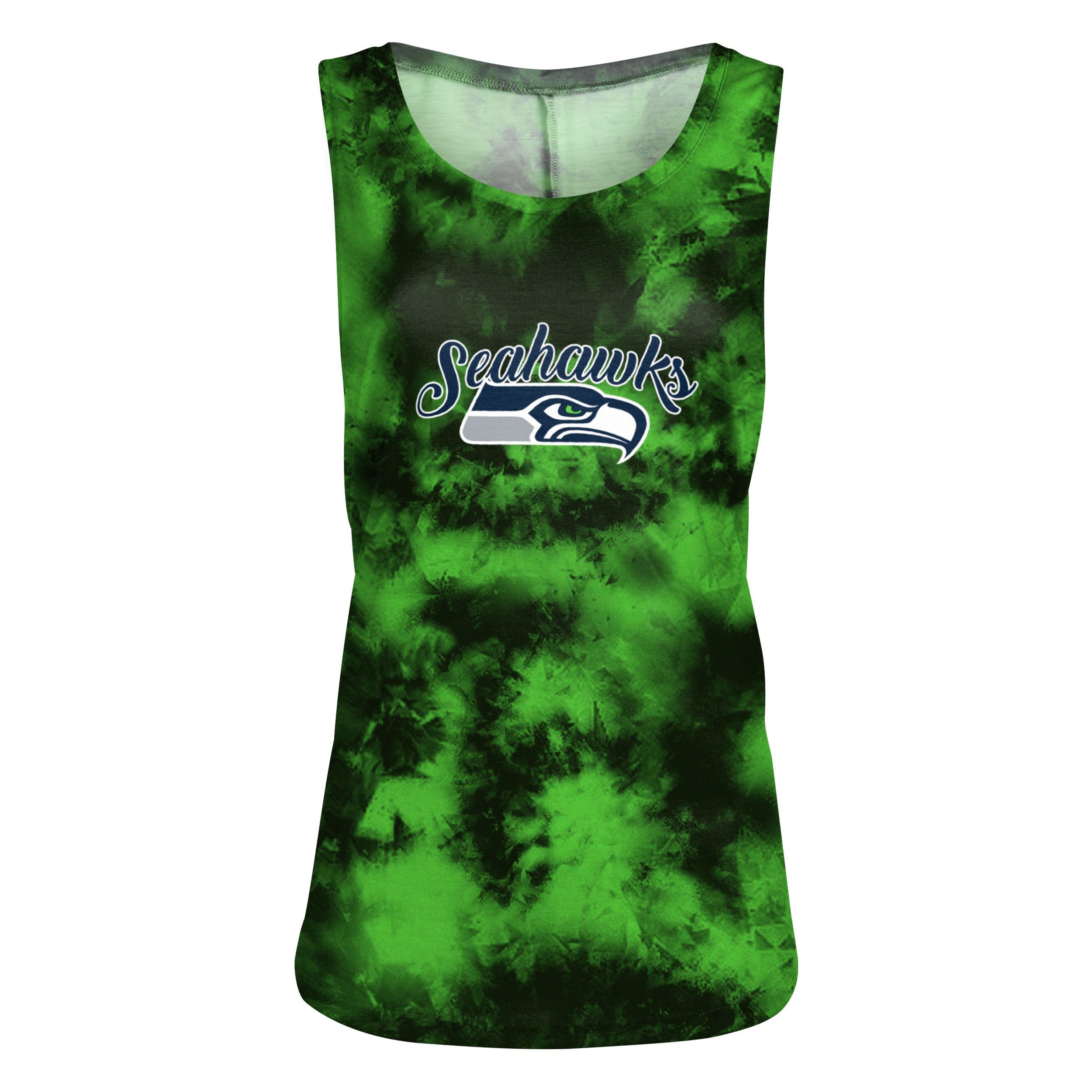 Seattle Seahawks Totem Pole Tie Dye Game Day Football T Shirt for