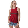 Tampa Bay Buccaneers NFL Womens Wordmark Mini Print Tie-Breaker Sleeveless Top