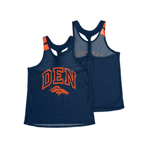 Denver Broncos NFL Womens Team Twist Sleeveless Top