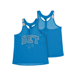 Detroit Lions NFL Womens Team Twist Sleeveless Top