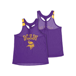 Minnesota Vikings NFL Womens Team Twist Sleeveless Top