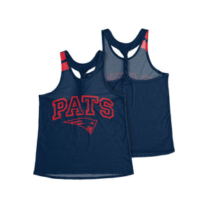 New England Patriots NFL Womens Team Twist Sleeveless Top