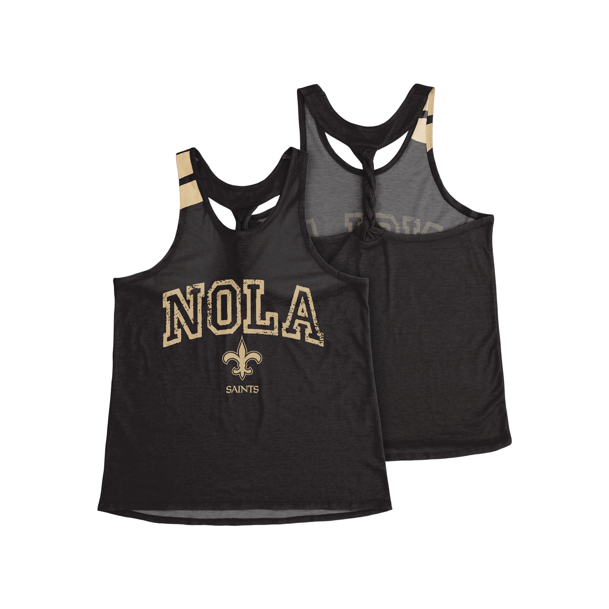 New Orleans Saints NFL Womens Team Twist Sleeveless Top