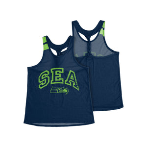 Seattle Seahawks NFL Womens Team Twist Sleeveless Top