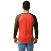 Cleveland Browns NFL Mens Colorblock Wordmark Raglan T-Shirt