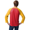 Kansas City Chiefs NFL Mens Colorblock Wordmark Raglan T-Shirt