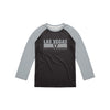 Las Vegas Raiders NFL Mens Colorblock Wordmark Raglan T-Shirt