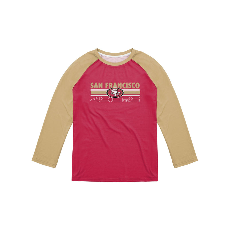 NFL San Francisco 49ers Colorblock Long Sleeve Raglan