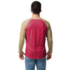 San Francisco 49ers NFL Mens Colorblock Wordmark Raglan T-Shirt