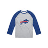 Buffalo Bills NFL Mens Gray Big Logo Raglan T-Shirt