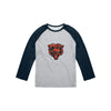 Chicago Bears NFL Mens Gray Big Logo Raglan T-Shirt