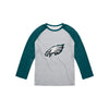 Philadelphia Eagles NFL Mens Gray Big Logo Raglan T-Shirt
