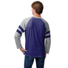 Baltimore Ravens NFL Mens Team Stripe Wordmark Raglan T-Shirt