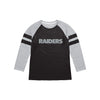 Las Vegas Raiders NFL Mens Team Stripe Wordmark Raglan T-Shirt