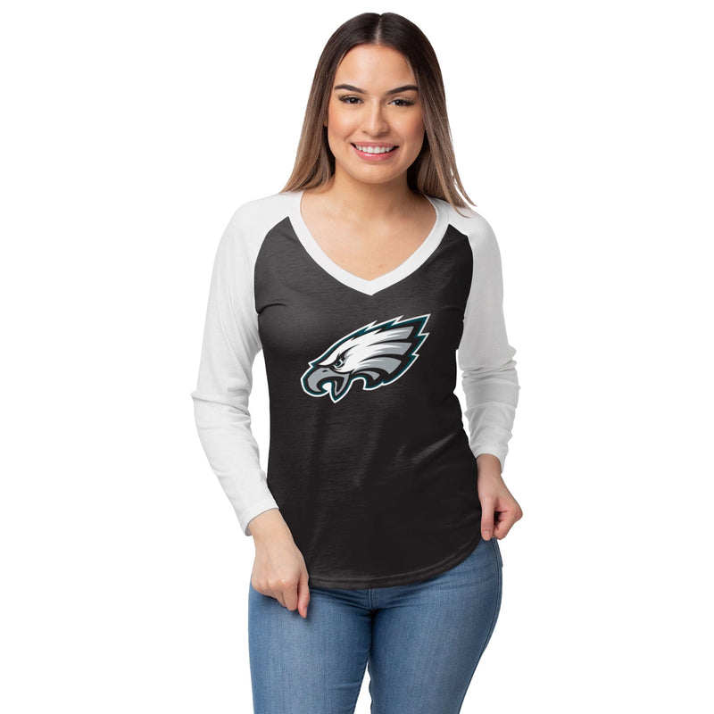 Philadelphia Eagles NFL Women's 3/4 Sleeve Shirt Size Large