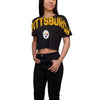 NFL Womens Distressed Wordmark Crop Top - Pick Team