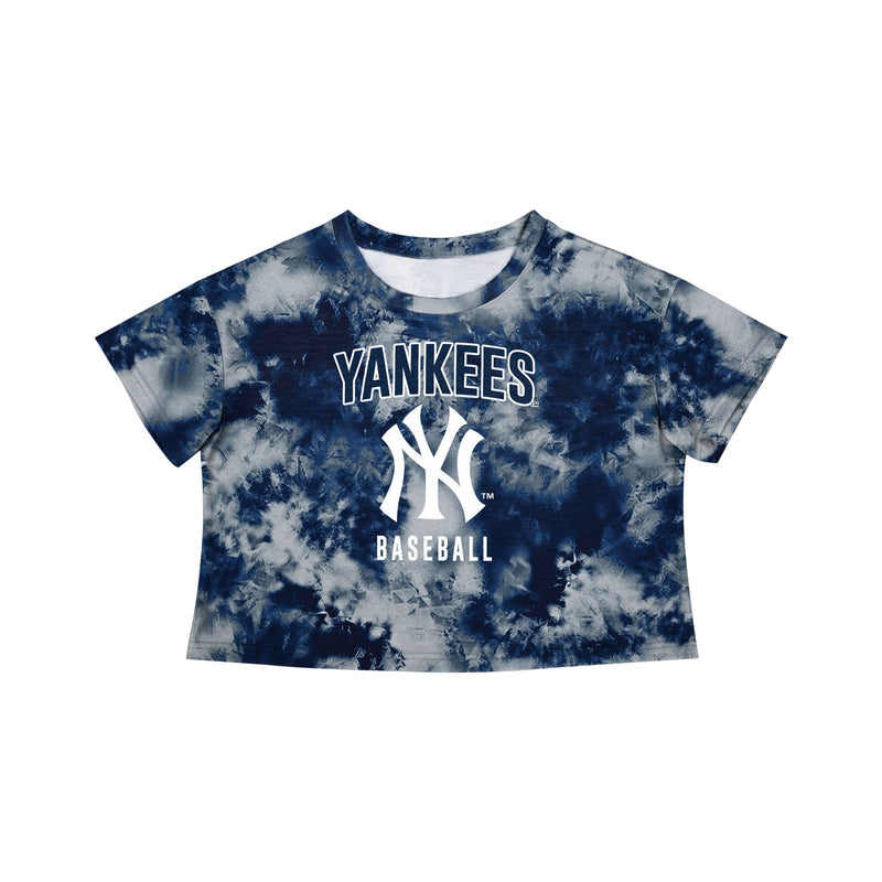 New York Yankees MLB Womens To Tie-Dye For Crop Top