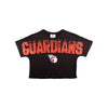 Cleveland Guardians MLB Womens Petite Distressed Wordmark Crop Top