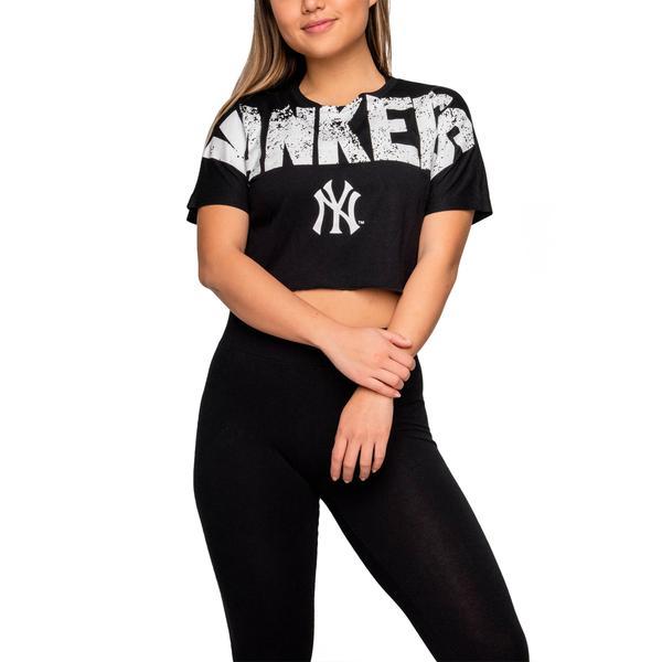 Chicago White Sox MLB Womens Distressed Wordmark Crop Top