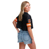 Cincinnati Bengals NFL Womens Gameday Mesh Crop Top