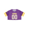 Minnesota Vikings NFL Womens Gameday Mesh Crop Top