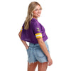 Minnesota Vikings NFL Womens Gameday Mesh Crop Top