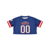 New York Giants NFL Womens Gameday Mesh Crop Top