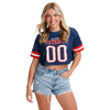 New England Patriots NFL Womens Gameday Mesh Crop Top