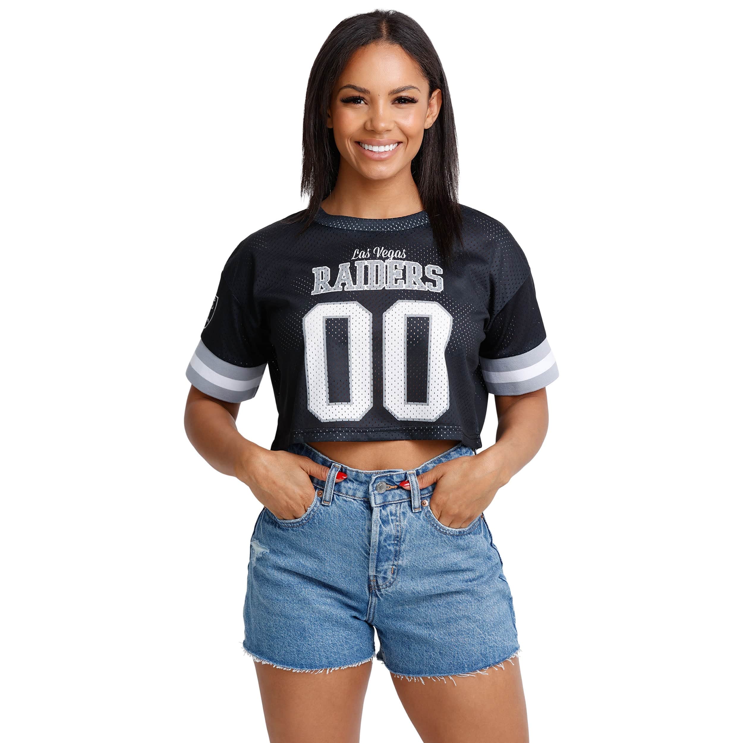 47 Brand Women's Las Vegas Raiders Stage Crop T-Shirt