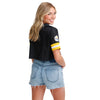 Pittsburgh Steelers NFL Womens Gameday Mesh Crop Top