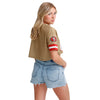 San Francisco 49ers NFL Womens Gameday Mesh Crop Top