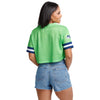 Seattle Seahawks NFL Womens Gameday Mesh Crop Top