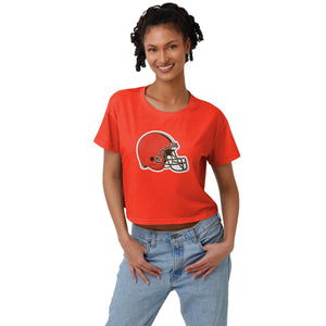 Cleveland Browns NFL Womens Alternate Team Color Crop Top