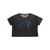 Carolina Panthers NFL Womens Alternate Team Color Crop Top