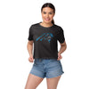 Carolina Panthers NFL Womens Alternate Team Color Crop Top