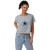 Dallas Cowboys NFL Womens Alternate Team Color Crop Top