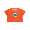 Miami Dolphins NFL Womens Alternate Team Color Crop Top