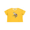 Minnesota Vikings NFL Womens Alternate Team Color Crop Top