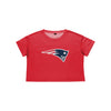 New England Patriots NFL Womens Alternate Team Color Crop Top