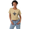 New Orleans Saints NFL Womens Alternate Team Color Crop Top