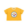 Pittsburgh Steelers NFL Womens Alternate Team Color Crop Top