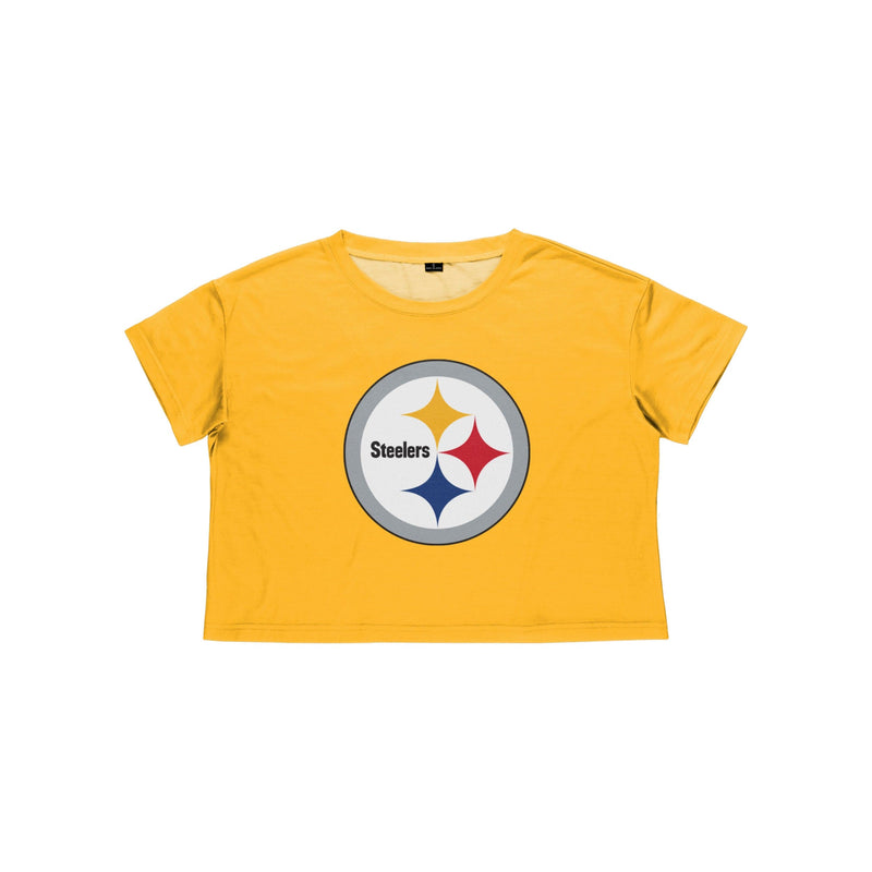 FOCO Pittsburgh Steelers NFL Womens Gameday Mesh Crop Top