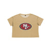 San Francisco 49ers NFL Womens Alternate Team Color Crop Top