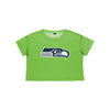 Seattle Seahawks NFL Womens Alternate Team Color Crop Top