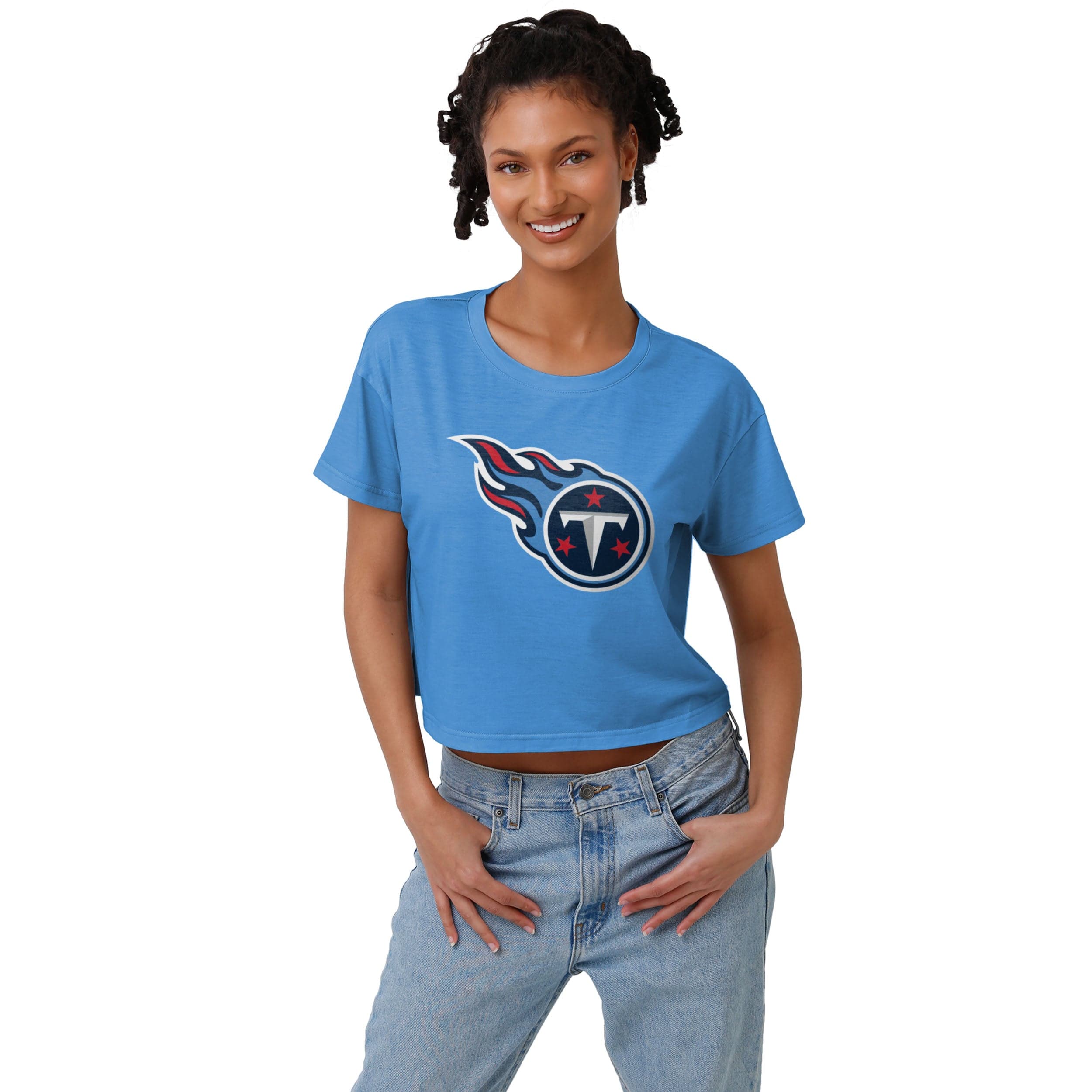 Tampa Bay Buccaneers Womens Alternate Team Color Crop Top FOCO