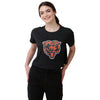 Chicago Bears NFL Womens Black Big Logo Crop Top