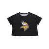 Minnesota Vikings NFL Womens Black Big Logo Crop Top